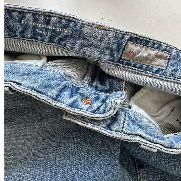 Adriano Goldschmied Ex-Boyfriend Slouchy Slim Raw Hem Medium Wash Jeans - Picture 7 of 12